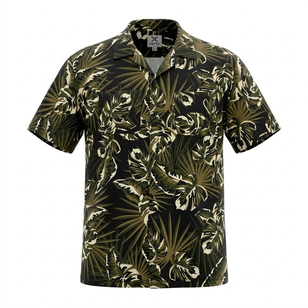 Vertx Dadeland CCW Tactical Shirt Mens XL Olive Green Palm Leaf VTX1510 Stretch